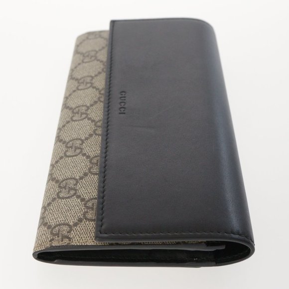 Gucci GG Supreme Long wallet Beige x Black - Picture 3 of 10